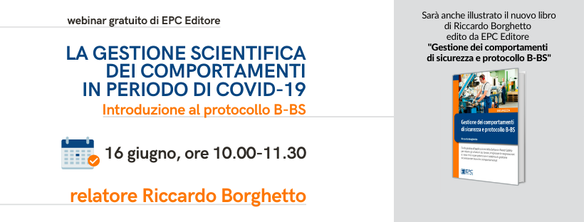 Webinar gratuito: "La gestione scientifica dei comportamenti in periodo di covid-19. Introduzione al protocollo b-bs"