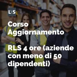 Corso aggiornamento RLS 4 ore Corso aggiornamento RLS 4 ore