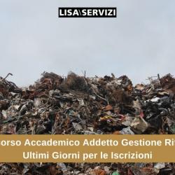 Percorso accademico per addetti alla gestione dei rifiuti