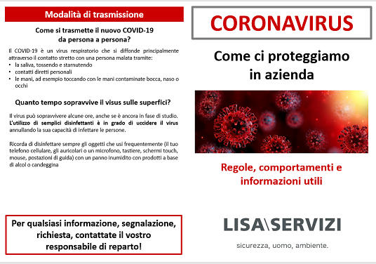 modulistica sicurezza coronavirus